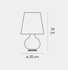 Lampa stołowa Fontana Arte F185300125VINE Fontana