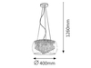 Lampa wisząca Rabalux Mona 2917 chrom