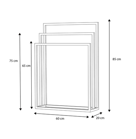 Potrójny wieszak KS-11 TOWEL III - KAJA HOME