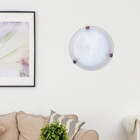 Lampa sufitowa Rabalux Alabastro 3203 białe szkło alabastrowe