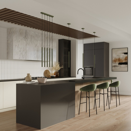 Sollux Lighting Lampa wisząca PASTELO 1 zielona oliwka SL.1518