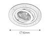 Lampa sufitowa Rabalux Spot fashion 1116 szczotkowane aluminium