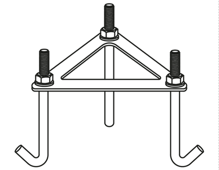 METAL BASE 305 TO CONCRETE