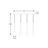 Lampa wisząca Zuma Line Ali 5640 czarny