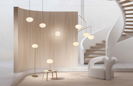 Lampa stołowa PRESS mosiądz mat 1xE27 szkło mleczne