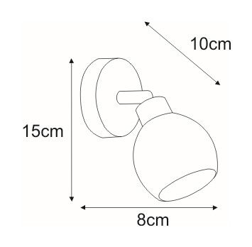 Kinkiet AZELA Kaja K-W9528/1 chrom