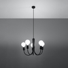 Sollux Lighting Żyrandol PICCOLO 5 czarny SL.0855