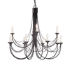 Żyrandol Elstead Lighting Carisbrooke czarny CB12-BLACK