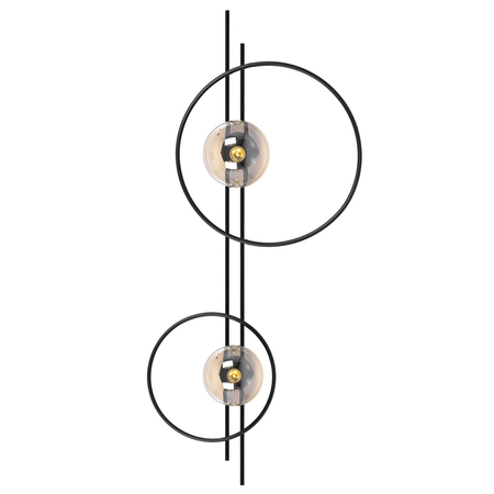 Kinkiet Kaja CORSA K-5347 bursztynowy, czarny