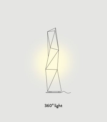 Lampa podłogowa Slamp DIAMOND M DIATM00WHT00000000EU biały