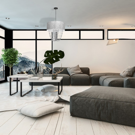 Milagro Lampa wisząca ALMERIA SILVER/BLACK 1xE27 MLP6437 Srebro / Czerń