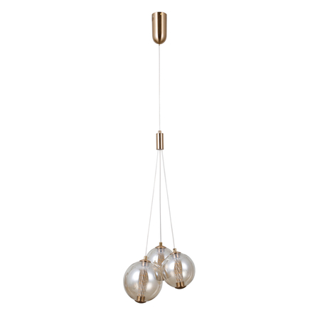 Lampa wisząca Italux PND-34359-3-HBR-AMB złoty