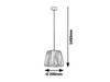 Lampa wisząca Rabalux Pixie 5457 biały
