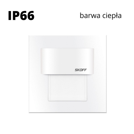 Oprawa schodowa led Skoff Tango Mini Biała Biała ciepła IP66