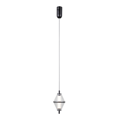 Lampa wisząca Italux Fuente PND-34395-1-BK Czarny mat, złoty