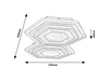 Lampa sufitowa Rabalux Bitsi 71114 czarny