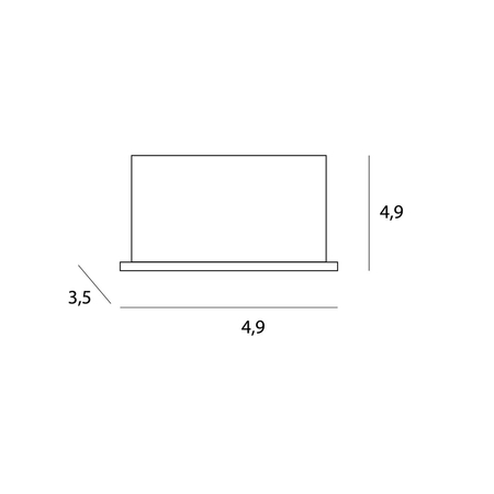 MAXLIGHT H0135 OPRAWA WPUSTOWA X-LINE, DO SKOMPLETOWANIA Z TRAFO HT0135