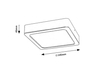 Lampa sufitowa Rabalux Shaun 2689 czarny