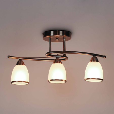 Lampa sufitowa SAMIRA Kaja K-JSL-8090/3 AB mosiądz