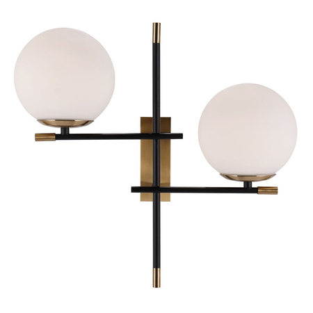 Kinkiet Italux Stelia WL-43660-2 Czarny mat, antyczny brąz