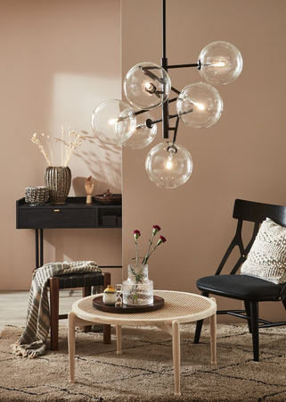 Lampa wisząca Markslöjd ANDREW 107748 Czarny/Przezroczysty