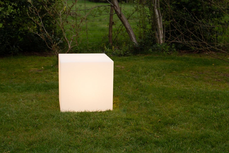 Kostka LED Lampa zewnętrzna ogrodowa 2700K Biała ciepła 43cm 32444W biały