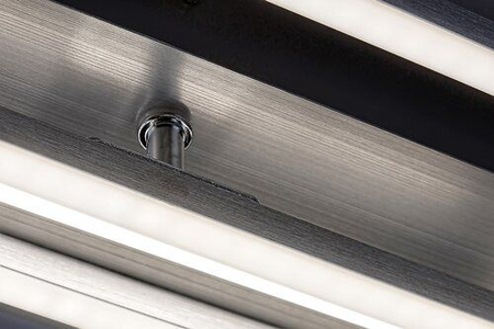 Lampa sufitowa Rabalux Demetrius 71012 srebrny/ szczotkowane aluminium