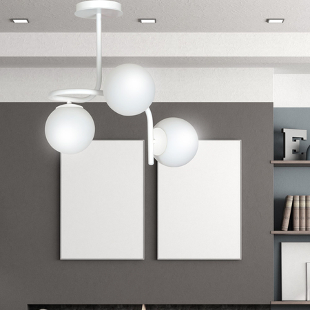 Lampa sufitowa KALF 3 WHITE Emibig 1031/3 biały