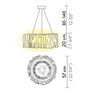 Lampa wisząca Slamp ACCORDÉON 3000K - GOLD M ACRSM00GLD01T30NMTEU złoty