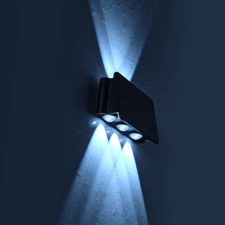Eko-Light Kinkiet Solarny Alf 50lm 6000K EKO9100 CZARNY