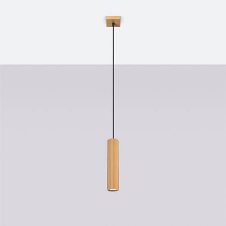 Sollux Lighting Lampa wisząca KARBON 1 złoty SL.1554