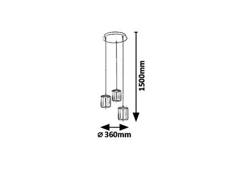 Lampa wisząca Rabalux Delice 5027 czarny