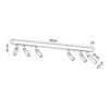 Sollux Lighting Plafon EYETECH 6 czarny SL.0901
