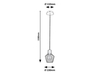 Lampa wisząca Rabalux Belano 3539 czarny