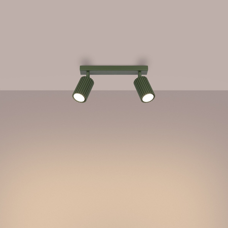 Sollux Lighting Plafon KARBON 2 zielony oliwkowy SL.1618