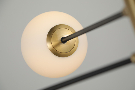 Lampa wisząca OVIEDO 8 GO/BK Azzardo AZ4423 czarny/złoty