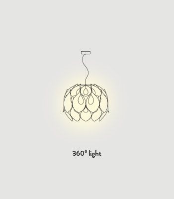 Lampa wisząca Slamp FLO85SOS0002W_000 Flora Medium White