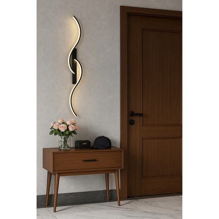 Kinkiet LED Abigali Persi 16W 60 cm czarny