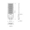 Eko-Light Latarnia Solarna Via 200W 2400lm 6000K EKO9096 CZARNY