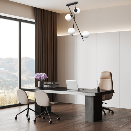 Milagro Lampa sufitowa INTER 4xE14 MLP0974 CZARNY