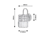 Kinkiet Rabalux Rosanna 3569 chrom