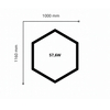 Lampa LED Hexagon Blaupunkt 58W geometryczny panel sufitowy led 4000K CRI90 w kształcie plastra miodu