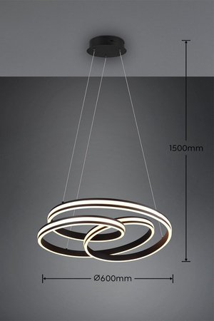 Lampa wisząca Trio 326210132 czarny