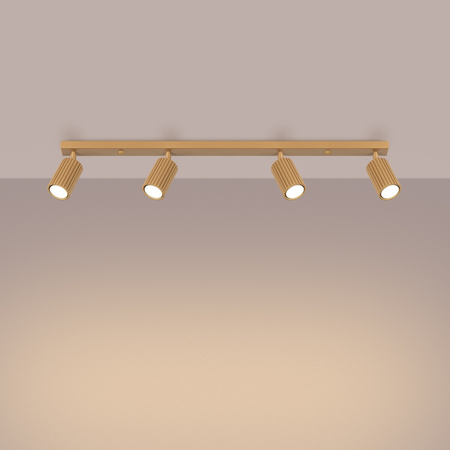 Sollux Lighting Plafon KARBON 4L złoty SL.1565