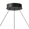 Lampa wisząca Abigali Moon w kształcie księżyca spiralna czarny