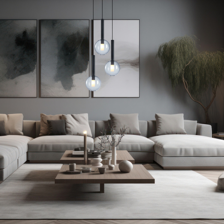 Milagro Lampa wisząca NIKO BLACK 3xG9 ML0333 CZARNY