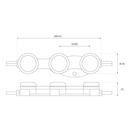 Eko-Light MODUŁ LED EKO-SSPRO3 6500K 1,1W 80S50 EKM0559 PRZEŹROCZYSTY