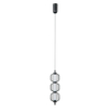 Lampa wisząca Italux Pedro PND-34405-3V-BK Czarny mat, chrom