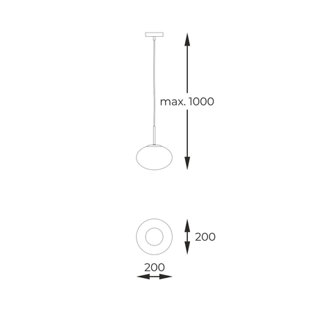Lampa wisząca Zuma Line 1183 OMI LAMPA WISZĄCA ZŁOTY