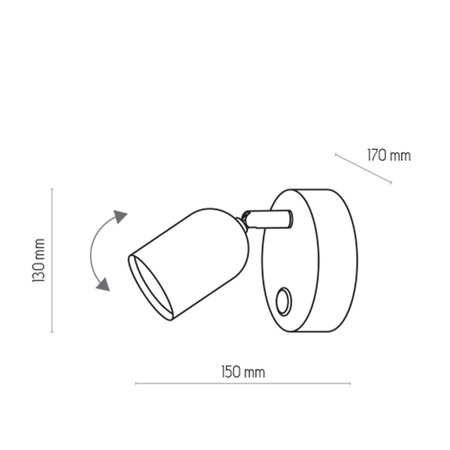 Kinkiet TOP TK Lighting 4415 czarny